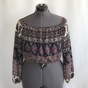 *4/$20* Charlotte Russe Multi Color Crop Top